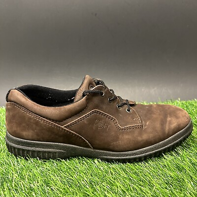 #ad ECCO Oxfords Womens 9 Brown Shoes Suede Leather Lace Up Casual No Insoles $9.99