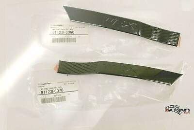 #ad Subaru OEM Limited Black Fender Badge Emblem Garnish SET Pair 2011 2014 WRX $59.90