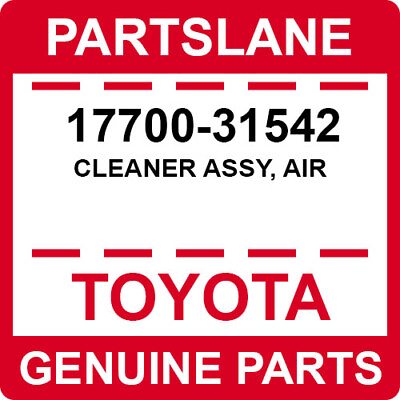#ad 17700 31542 Toyota OEM Genuine CLEANER ASSY AIR $373.69