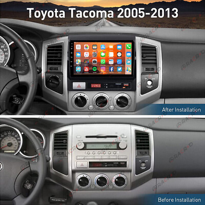#ad For Toyota Tacoma 2005 2013 9quot; Android 13 Car Stereo Radio GPS WiFi BT 2DIN $89.99
