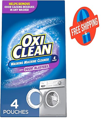 #ad OxiClean Washing Machine Cleaner with Odor Blasters 4 Count Free Shipping $11.99