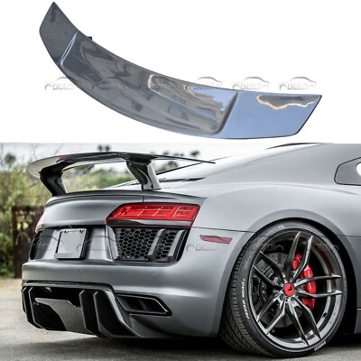 #ad #ad Carbon Fiber Rear Wing Trunk Blade Spoiler Boot V Style For Audi R8 2016 2020 $1000.00