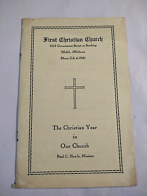 #ad First Christian Church Mobile Alabama The Christian Year In Our Church... $38.50