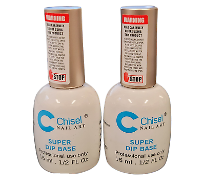 #ad 2 Bottles Chisel Super Dip Base for dipping powder No activator need 0.5 fl oz $16.95