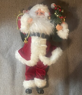 #ad 16quot; Santa Clause Christmas Holiday Decoration Figure NEW $21.50
