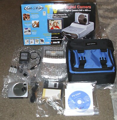 #ad Cool Icam TV Cam Digital Camera 3 In 1 Digital Camera 640 x 480 New Open Box $109.99