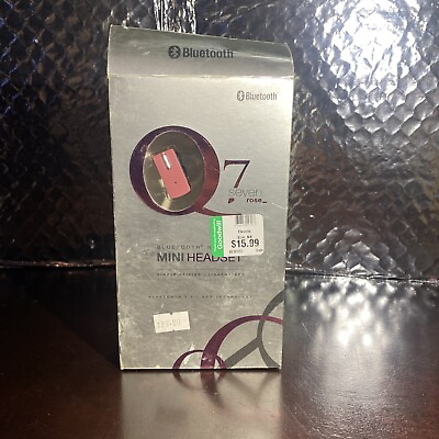 #ad Q7 MiNi Headset Pink Lightweight Bluetooth Headset Pink 2.0 Edr 1456 $4.80