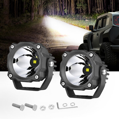 Pair 2.6Inch Led Driving Light Pods Spot Beam Off Road ATV Truck Deep Reflector $49.99