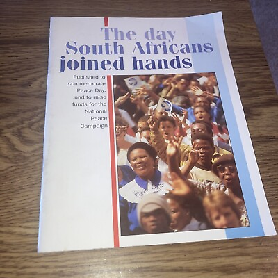 #ad The Day South Africans Joined Hands 1994 Red Earth Paperback Peace day $9.99