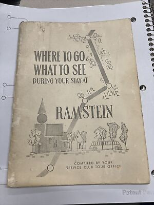 #ad Where To Go What To See During Your Stay At Ramstein May 1968 Service Club Tour $25.00