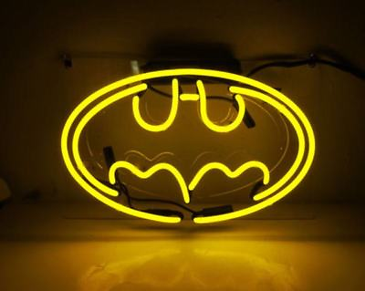 New Batman Yellow Neon Light Sign Lamp Beer Pub Acrylic 14quot; $83.79