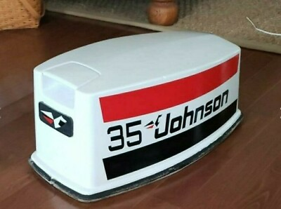 #ad Johnson Outboard Decal Kit 35 hp 25 hp 20 hp graphics set Boat Cowling Hood $27.99