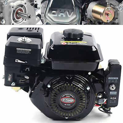 #ad Electric Start 7HP Go Kart Log Splitter Gas Power Engine Motor 212CC Horizontal $161.50