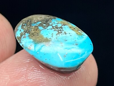 #ad 15CT 100% Natural Red Mountain Magnificent Blue Turquoise Cabochon with Pyrite $24.99