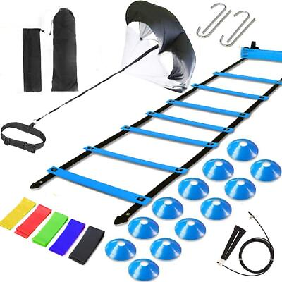 #ad Agility Ladder Speed Training Equipment Includes 12 Rung Agility LadderRunning $49.20