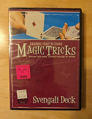 #ad BRAND NEW Amazing Easy To Learn Magic Tricks by Svengali Deck DVD 2008 Sealed $7.99