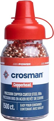 #ad Crosman Copperhead 4.5mm Copper Coated BBs In EZ Pour Bottle For BB Air Pistols $9.79