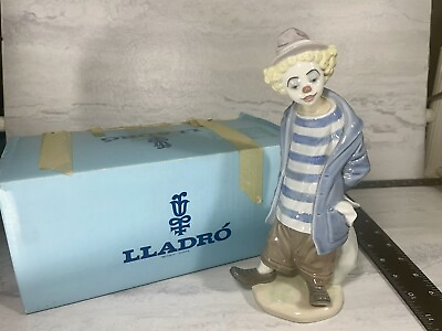 #ad Lladro 1986 Collectors Society Little Traveler Clown Figurine 7602 Mint W Box $249.95