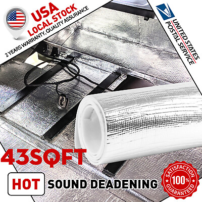 #ad 157quot;x39quot;Automotive Sound Deadening Insulation Heat Barrier Noise Proof Deadener $23.55