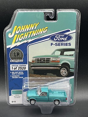 #ad JOHNNY LIGHTNING 1995 Ford F 150 Calypso Green Truck 1:64 Diecast LP Exclusive $19.99