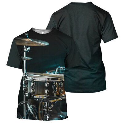#ad Drums 3D All Over Print T shirt Gift for Men and Women $26.99