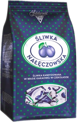 #ad SLIWKA NALECZOWSKA Solidarnosc Candy Plum in Chocolate Слива в шоколаде POLAND $9.99