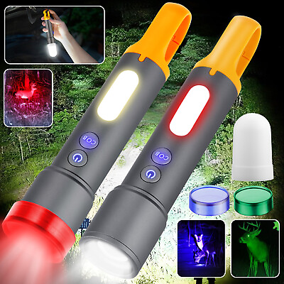 #ad 990000lm Super Bright LED Flashlight Rechargeable Tactical Police Torch 20W Lamp $26.98
