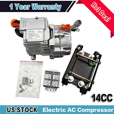 #ad 12 Volt Electric AC Compressor Air Conditioning A C For Trucks Car Bus Boat $599.99
