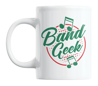 #ad Band Geek feat Music Notes Marching Band Pride Quotes Coffee amp; Tea Mug $14.99