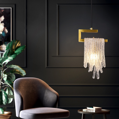 #ad Antique Vintage Brass Crystal Chandelier Lighting Ceiling Corridor Lamp Light $147.19