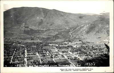 #ad Aspen CO and Red Mountains 1930s Re issue Repro Vintage Real Photo Postcard $7.91