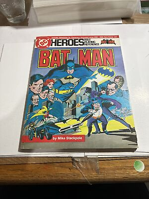 #ad DC Heroes RPG: Role playing Reference Batman Sourcebook 1986 Mayfair $22.00