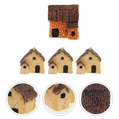 #ad 4PCS Miniature Stone Houses for Fairy Garden amp; Terrarium $5.12