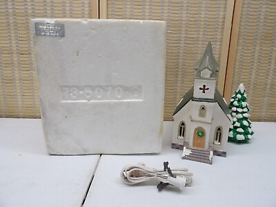 #ad The Original Snow Village All Saints 1986 Dept 56 Church w Light Cord $36.99