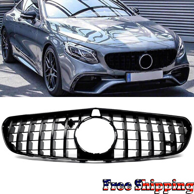 #ad For 2014 2017 Benz W217 C217 S63 S65 S Coupe AMG GT Front Grille Gloss Black $328.69