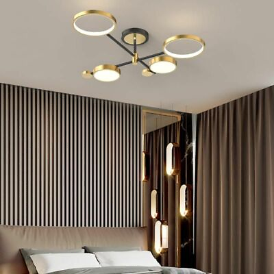 #ad Gold Kitchen Ceiling Light Bedroom Pendant Lighting Led Office Chandelier Light AU $206.80