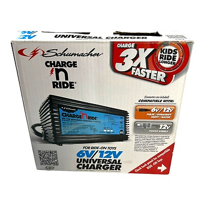 #ad Schumacher CR1 Charge #x27;n Ride 6 amp; 12 Volt Universal Battery Charger Ride On Toys $32.49