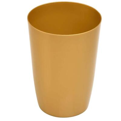 #ad Unbranded Garbage H10.5quot; x W5.5quot; x D5.5quot; 2Gal Outdoor Can Open Top Soft Brass $64.80