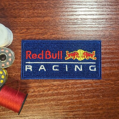 #ad Red Bull Racing Patch Motorsports Energy Drink Embroidered Iron On 1.5x3.25quot; $4.50