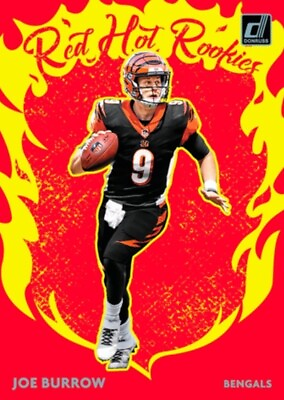 #ad 2020 Donruss Joe Burrow Red Hot Rookies RC NFL Blitz Digital Card $4.99