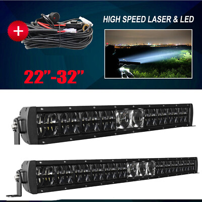 #ad Dual Row laser 22quot; 32quot; 42quot; Off road led light bar Driving lamp SUV 4WD 4X4 Truck $14.87