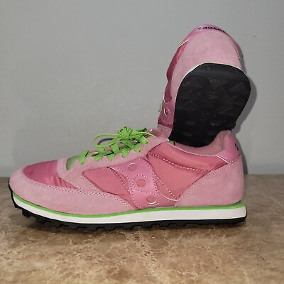 #ad Size 10 Womens Saucony Jazz Pink Green $30.00