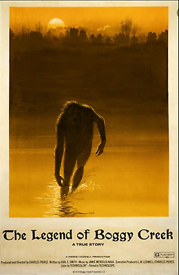 #ad Charles B. Pierce#x27;s THE LEGEND OF BOGGY CREEK Movie Poster by Ralph McQuarrie $35.00