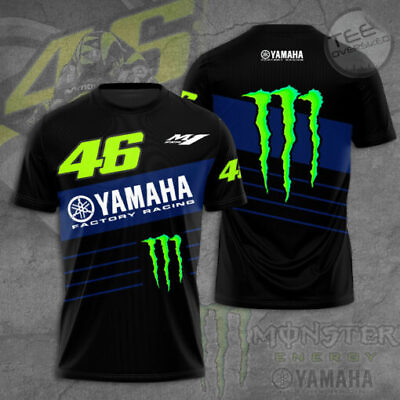 #ad Personalized Yamaha Monster x Valentino Rossi VR46 T shirt S 5XL $29.90
