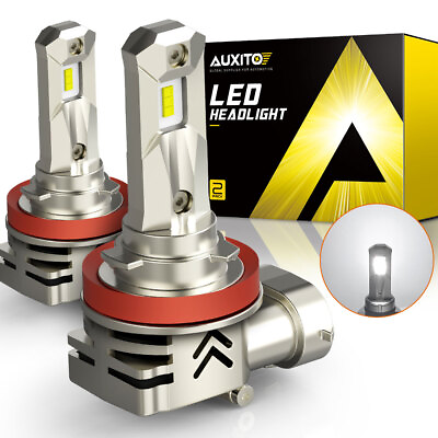#ad AUXITO Bright Super H11 H9 H8 LED ZES Headlight High Low Bulb Beam 12000LM 6000K $35.24