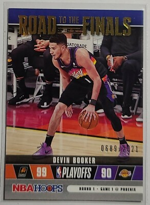Devin Booker 2021 22 Panini Hoops #6 Road To The Finals Serial Number 2021 $15.00