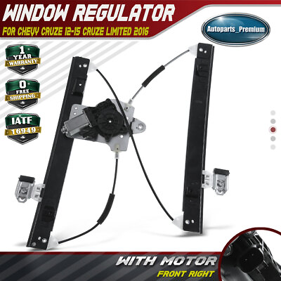 #ad Power Window Regulator w 2Pins Motor for Chevy Cruze 12 15 Limited Front Right $37.99