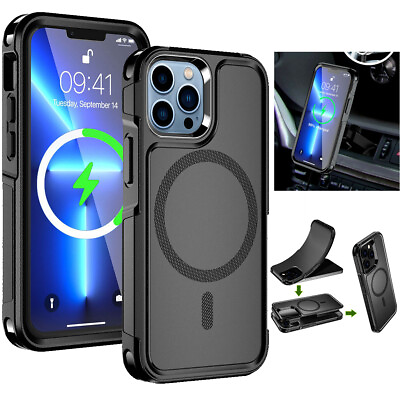 #ad Shockproof Heavy Rugged Magnetic Cover MagSafe Case For iPhone 14 13 15 Pro Max $9.95