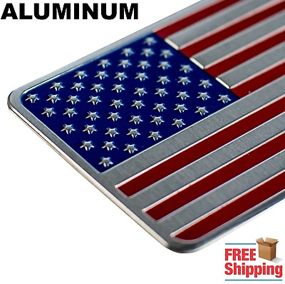#ad 3D METAL American Flag Sticker Decal Emblem Bumper Sticker For Auto Truck Car $6.64