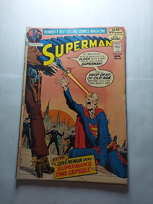 #ad Superman 250 Neal Adams cover Bronze Age DC 1972 Swan Bates comic book Terra Man $2.99